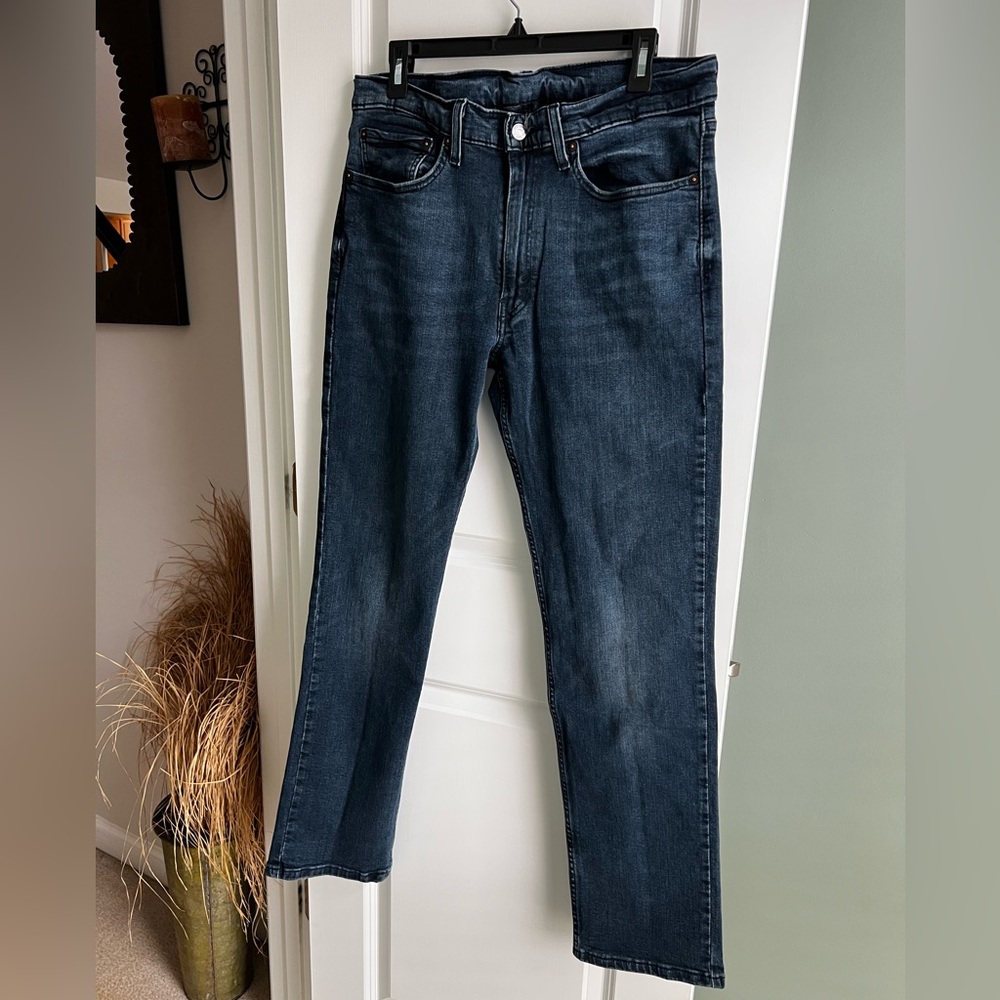 Levi’s 514 Flex Straight Fit Jeans Men’s 34x34 Dark Wash Stretch